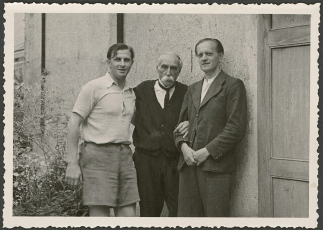 Remo Realini, William Ritter et Josef Tcherv à Melide