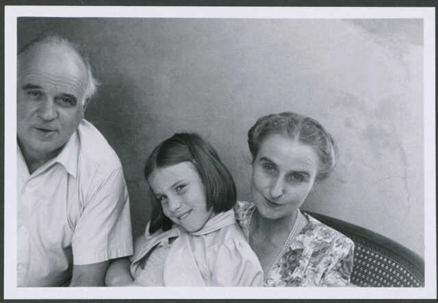 Hans Zbinden, sa femme, Anna Stülz, et leur fille