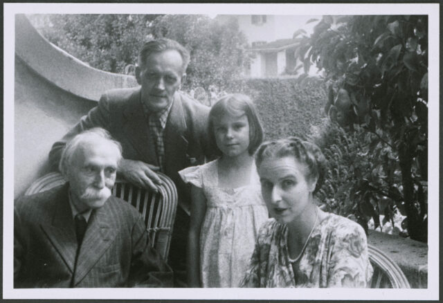 Anna Stülz, sa fille, William Ritter et Josef Tcherv