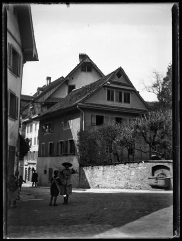 Ägeristrasse an der Ecke zur Dorfstrasse in Zug