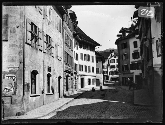 Ecke Ägeristrasse und Zeughausgasse in Zug