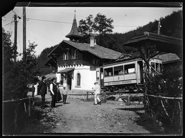 Endstation der Trambahn Zug-Schönegg-Zugerberg