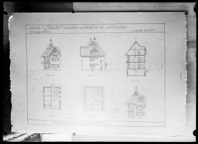 Photographie du plan d'une maison destiné au concours du Succès "chacun son toit"