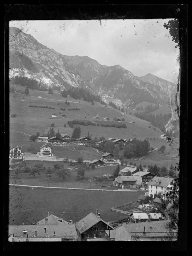 Vue d'un village de montagne
