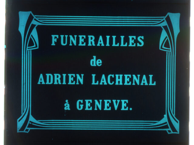Funérailles de Adrien Lachenal à Genève