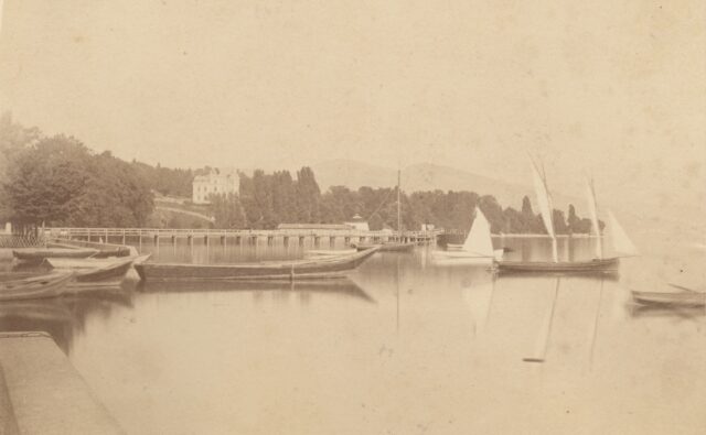Le port d'Ouchy, 1860er Jahre