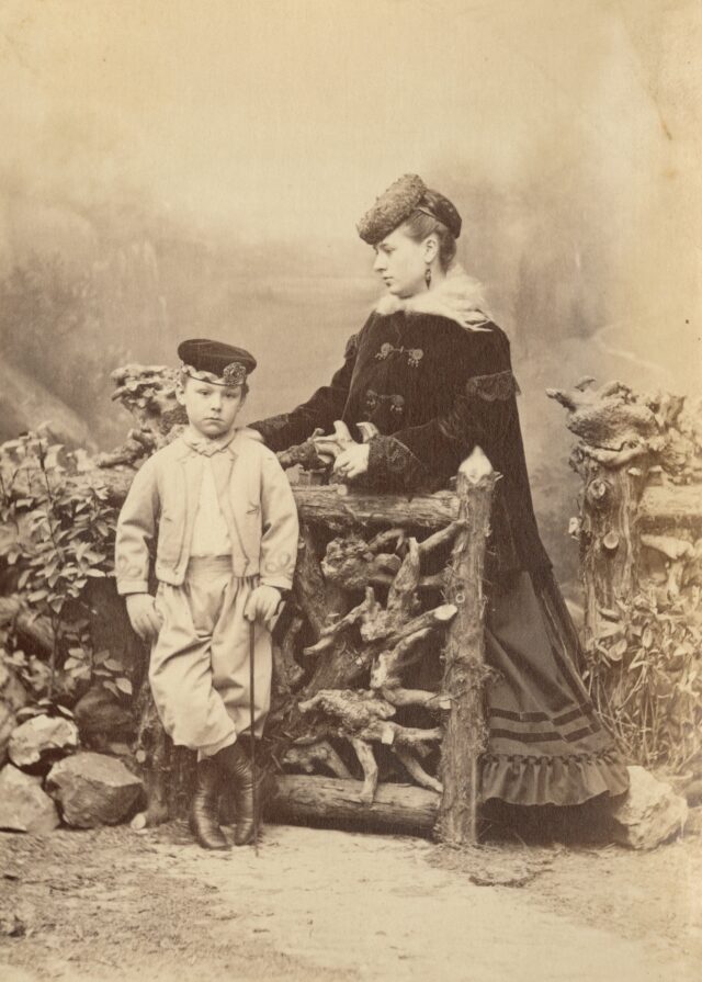 Porträt einer Frau und eines Kindes, 1860er Jahre