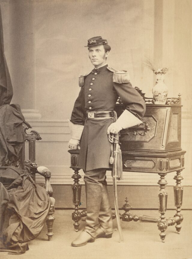 Porträt eines amerikanischen Soldaten oder "Major of Cavalry", 1860er Jahre