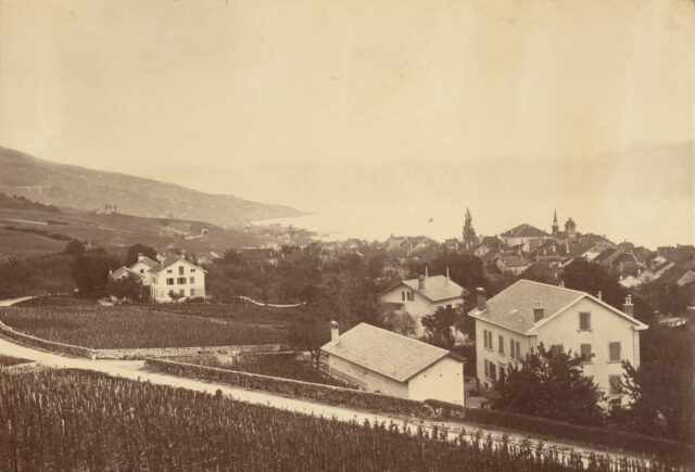 Pully von oben gesehen, 1860er Jahre