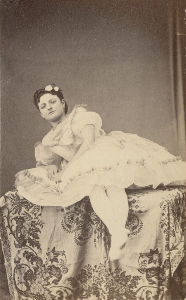 Artistin des Zirkus Antony und Schumann, Lausanne, 1869