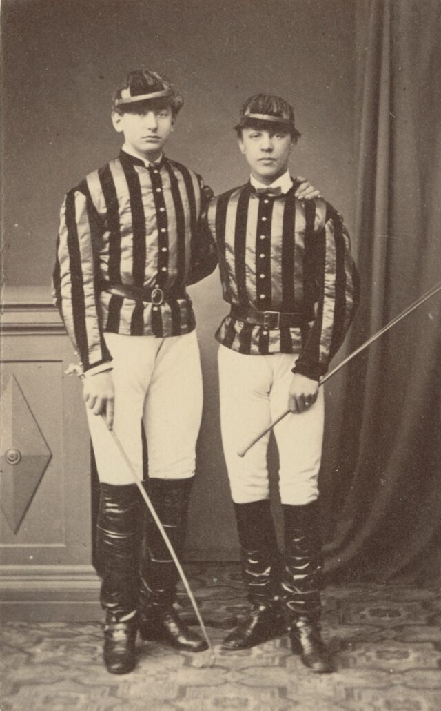Artisten des Zirkus Antony und Schumann, Lausanne, 1869