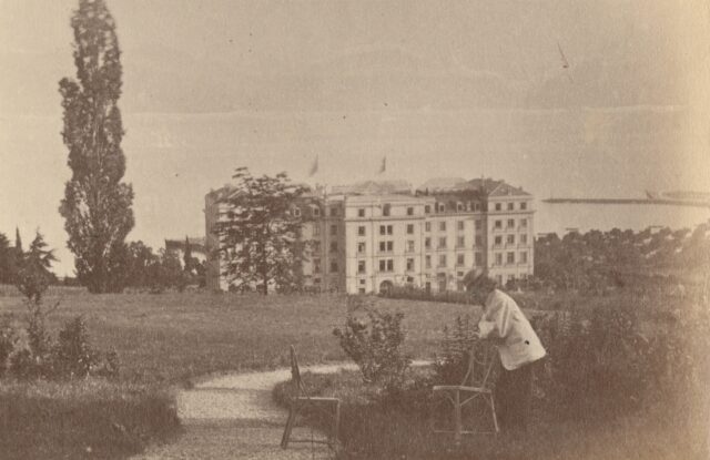 Das Hotel Beau-Rivage, Lausanne-Ouchy, 1860er Jahre