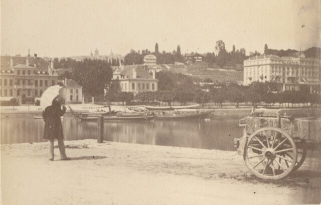 Hafen von Ouchy, Lausanne, 1860er Jahre