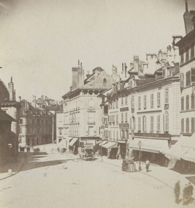 Place Saint-François, Lausanne, 1860er Jahre