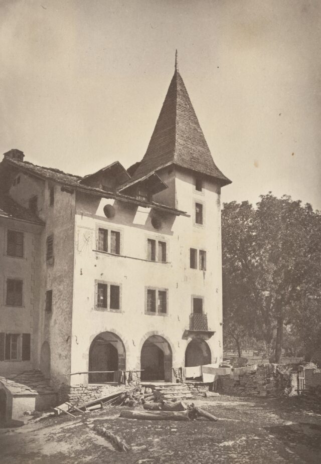 Château de Chastonay, Glarey-Sierre, um 1874