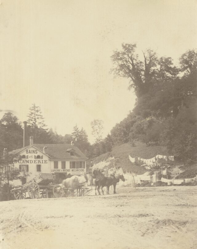 Bains et buanderie du Tunnel, Lausanne, um 1870
