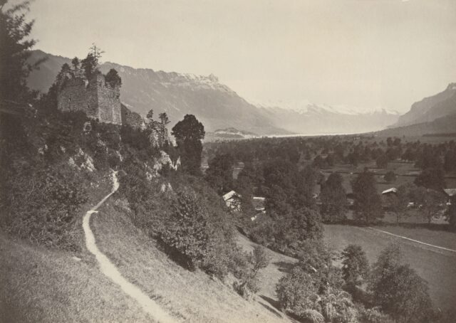 Ruine von Unspunnen, Interlaken, 1870er Jahre