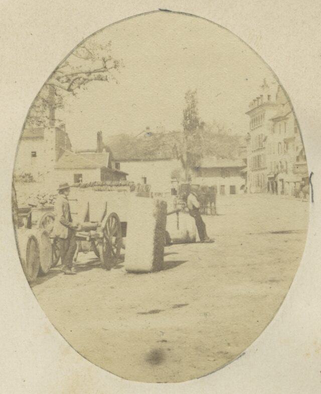 Strassenszene, Ouchy, um 1860