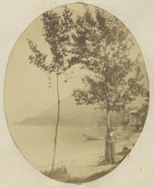 Landschaft mit See, um 1860