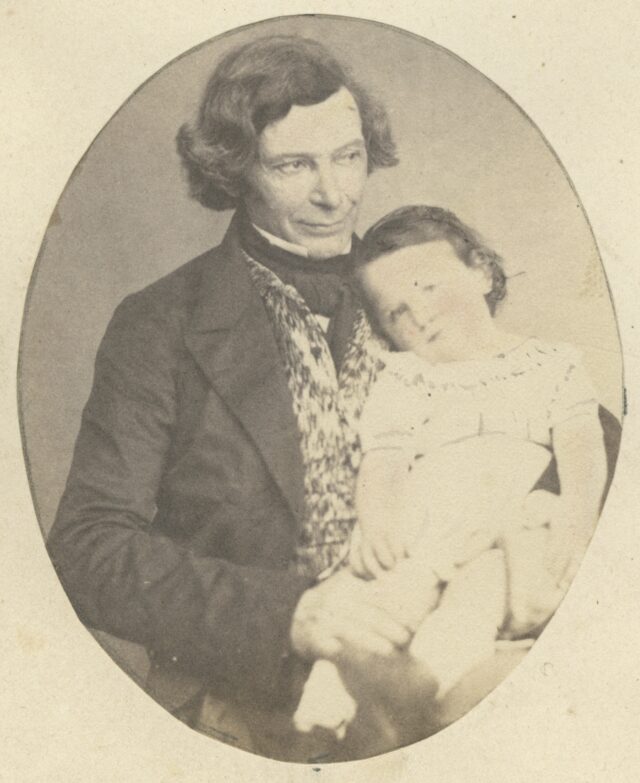 Porträt eines Mannes mit Kind, um 1860
