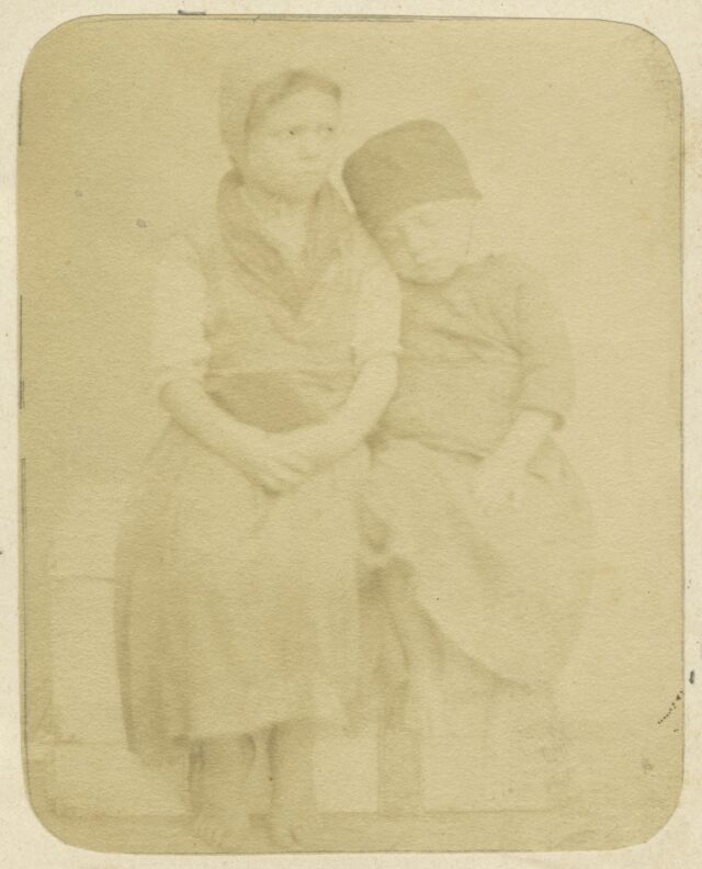 Zwei Kinder, um 1860