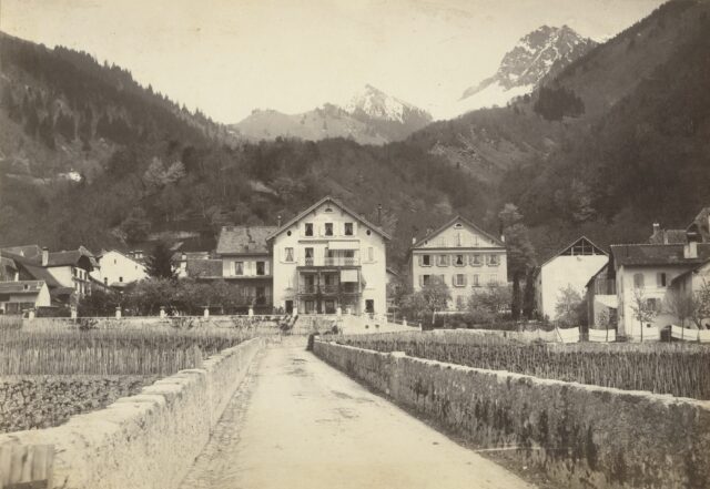 Pension Masson, Veytaux-Chillon, um 1870