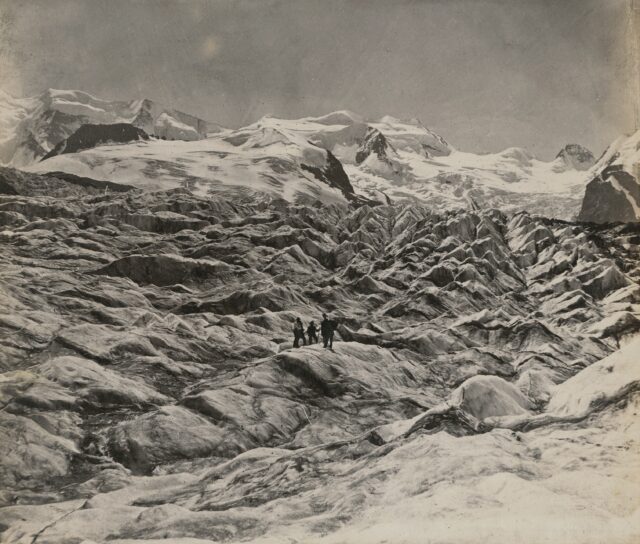 Roseggletscher, Graubünden, um 1875
