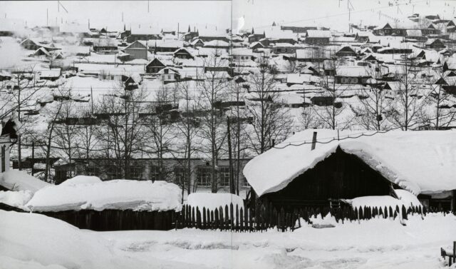 Dorf in Sibirien, um 1970