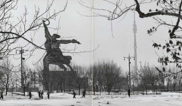 "Der Arbeiter und die Kolchosbäuerin", Moskau, um 1968