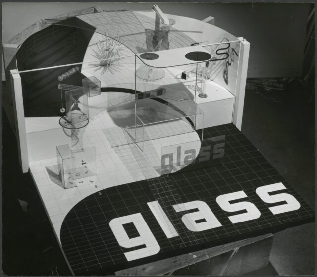 "Glass-Pavillon", Modell für ein Pavillon an der New Yorker Weltausstellung, 1939