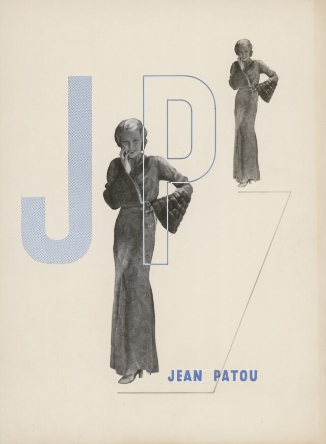 "Jean Patou", um 1930 (Originalentwurf)