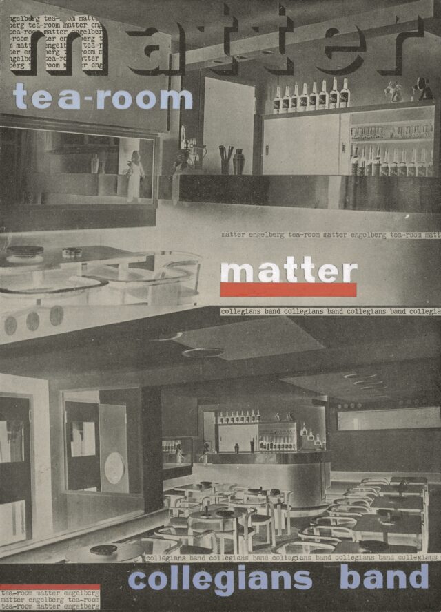 Tea-room Matter, Entwurf, Engelberg, 1930er Jahre