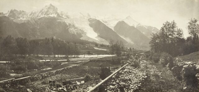 L'Aveiron et le glacier des Bossons, Vallée de Chamonix et le Mont Blanc, 1860er Jahre
