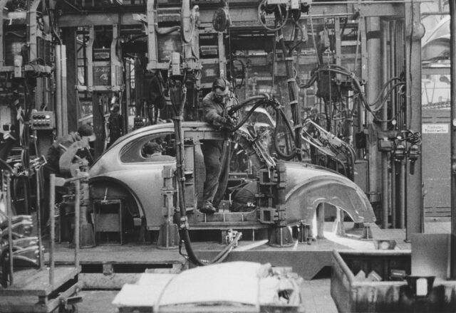 VW-Fabrik, Deutschland, um 1959