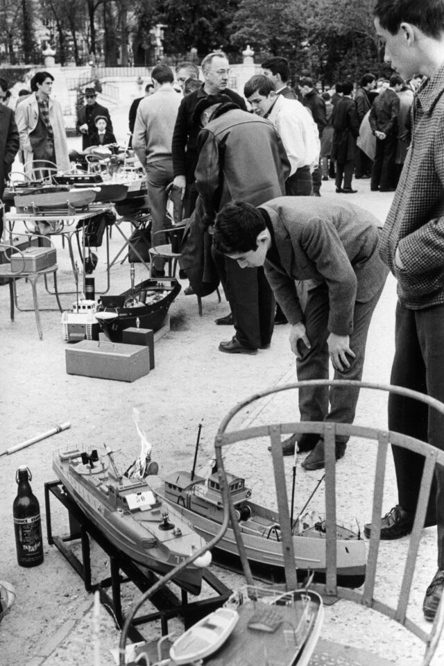 "Mini-flotte“, Wettberwerb der Modellschiffbauer, Jardin du Luxembourg, Paris, 1960er Jahre