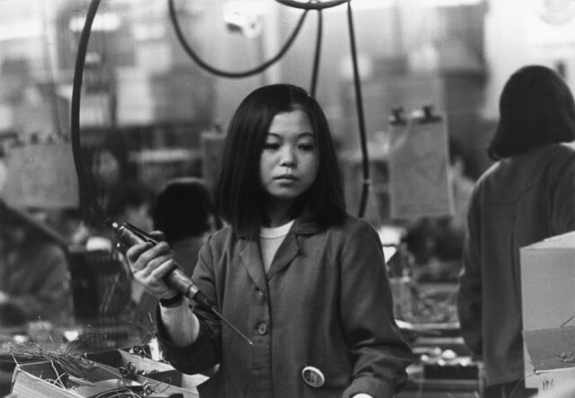 Fabrik für Fernsehgeräte, Japan, 1968