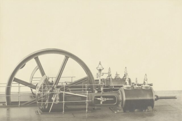 Compound-Ventilmaschine der Gebrüder Sulzer, um 1900