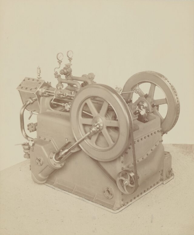 Schiffskühlmaschine der Gebrüder Sulzer, 1889
