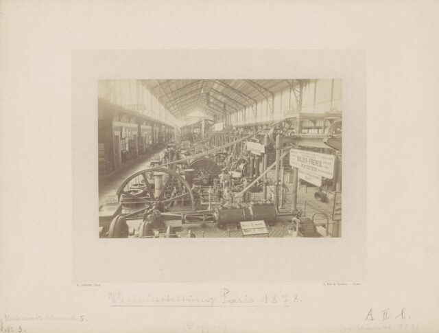 Maschinen der Gebrüder Sulzer, Weltausstellung, Paris, 1878