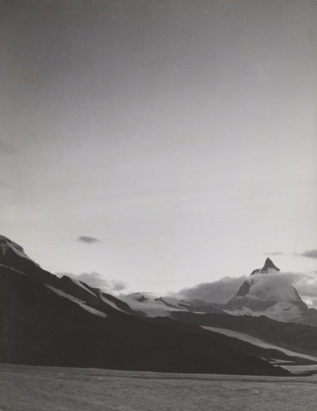 Gornergletscher und Matterhorn, um 1940