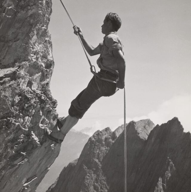 Alpinist, Schweiz, um 1940