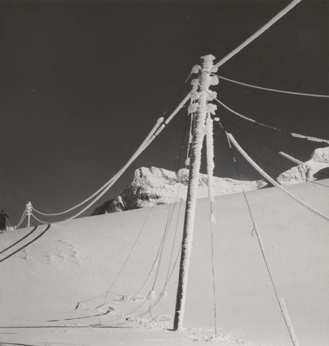 Telefonleitung auf dem San Bernardino, 1940