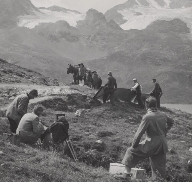Making-of des Films "Sül Bernina", Berninapass, 1946