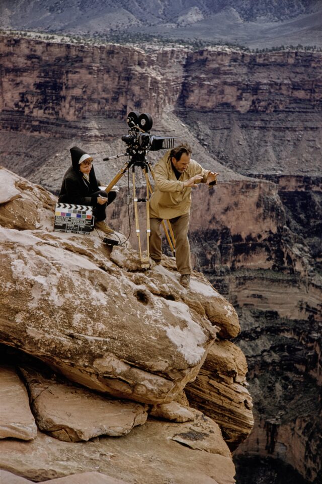 Ernst A. und Jean Heiniger bei den Dreharbeiten zum Cinemasope-Film "Grand Canyon", 1957/58