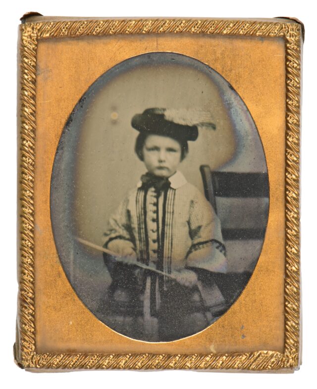 Child with a plumed hat
