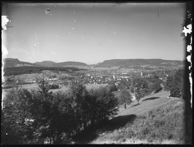 Blick auf Aarau von Südwesten