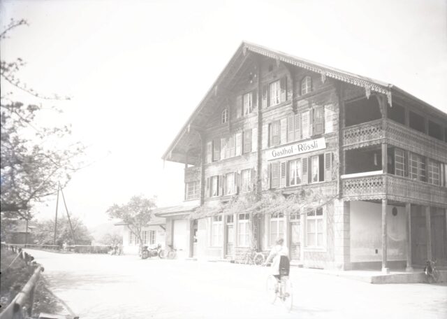 Gasthof Rössli in Unterbach bei Meiringen, Aussenansicht