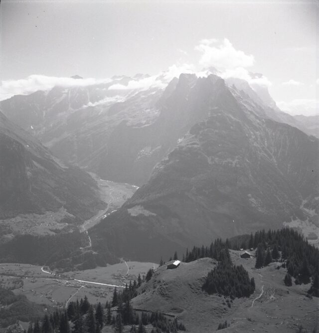 Glögghüs, Voralpen, Sicht auf Engelhörner, Well-/Wetterhorn, Urbachtal