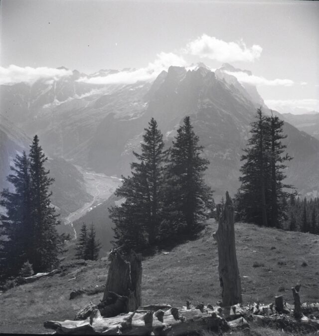 Glögghüs, Voralpen, Sicht auf Engelhörner, Well-/Wetterhorn, Urbachtal