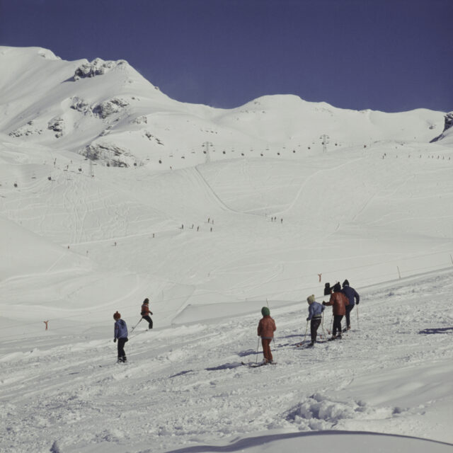 Skifahrer und Skifahrerinnen